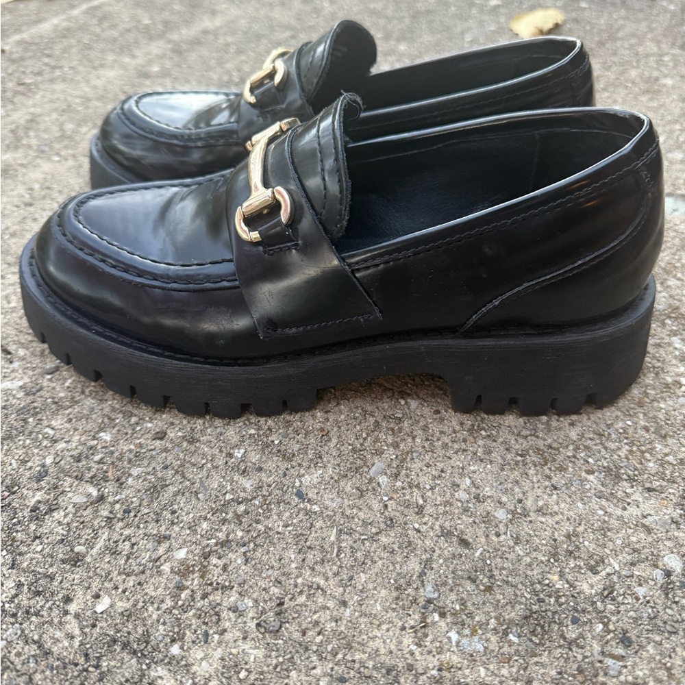 Steve Madden Black Loafers